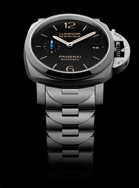 Panerai Luminor 1950 Marina Acciaio Automatic Silver Dial.